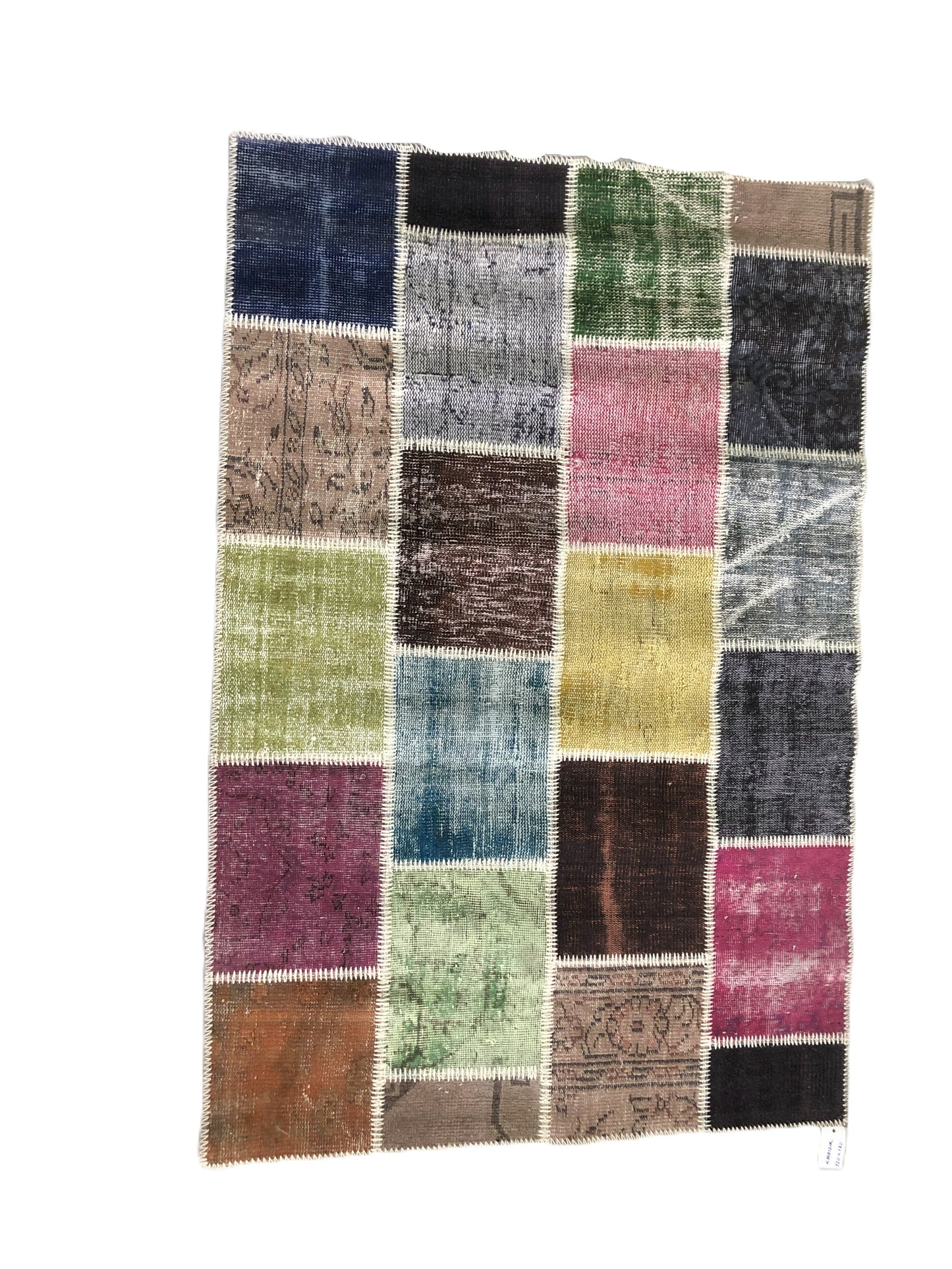 El Dokuma Patchwork Halı - 120x180 cm