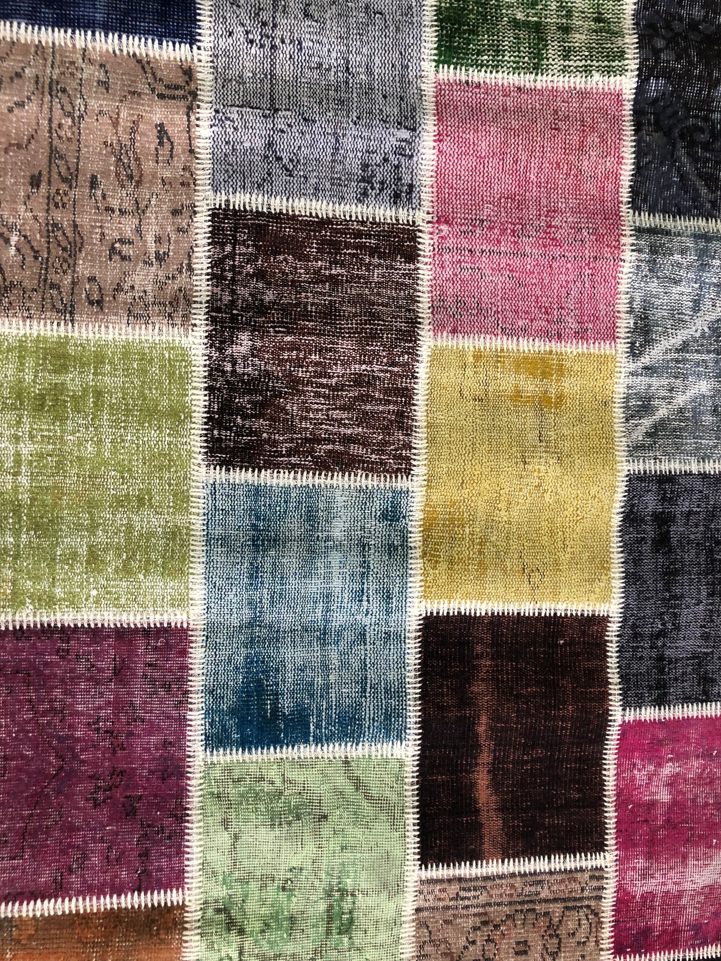 El Dokuma Patchwork Halı - 120x180 cm