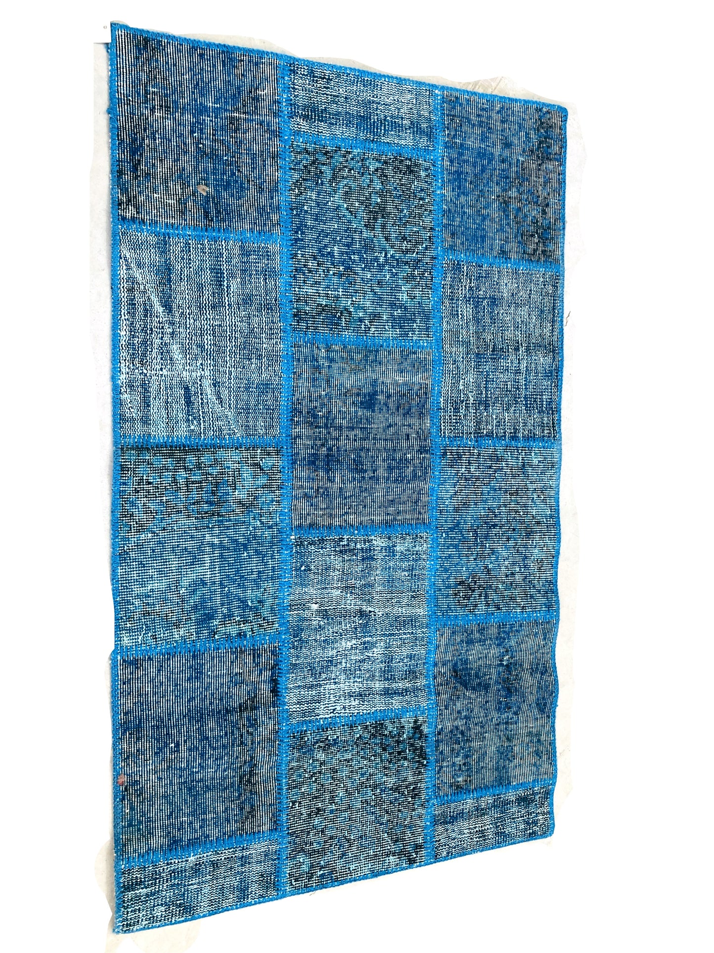 El Dokuma Patchwork Halı - 90x300 cm