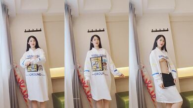 某宝直播 这是露出专用服装吗 魔术贴真方便 美女直播露点 这反应真不真实